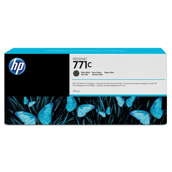 HP 771C (B6Y07A) inktcartridge mat zwart (origineel) B6Y07A 044240 - 1