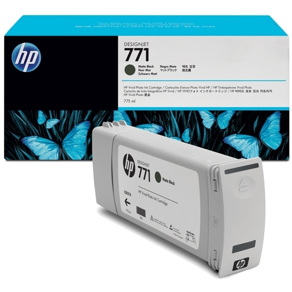 HP 771 (CE037A) inktcartridge mat zwart (origineel) CE037A 044078 - 1
