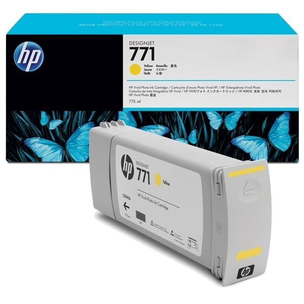 HP 771 (CE040A) inktcartridge geel (origineel) CE040A 044084 - 1