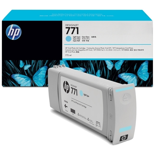 HP 771 (CE042A) inktcartridge licht cyaan (origineel) CE042A 044088 - 1