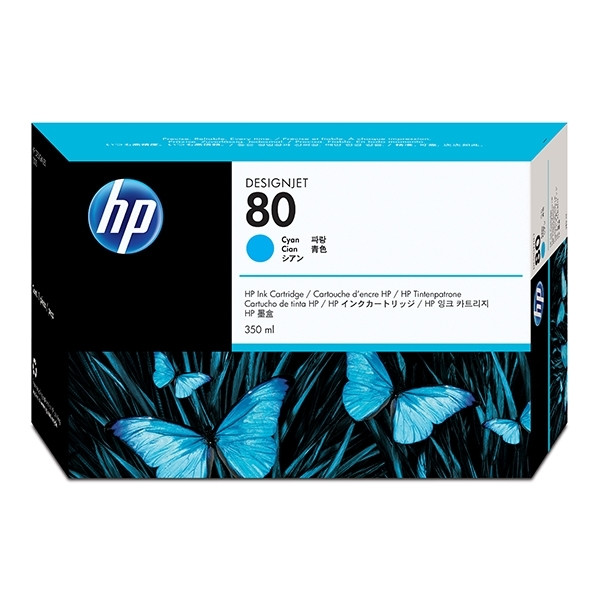 HP 80 (C4846A) inktcartridge cyaan hoge capaciteit (origineel) C4846A 031145 - 1