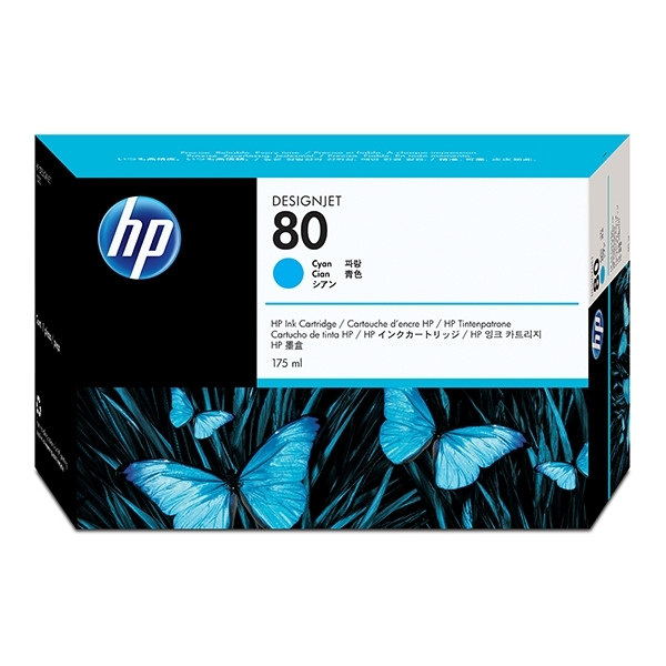 HP 80 (C4872A) inktcartridge cyaan (origineel) C4872A 031140 - 1