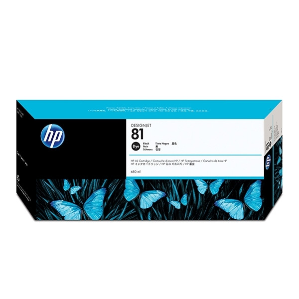 HP 81 (C4930A) inktcartridge zwart (origineel) C4930A 031440 - 1