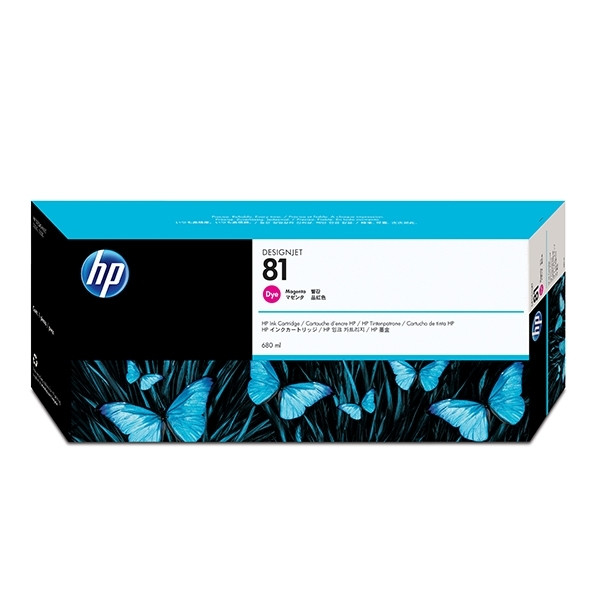 HP 81 (C4932A) inktcartridge magenta (origineel) C4932A 031460 - 1