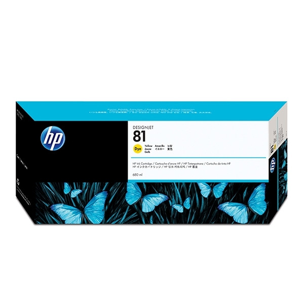 HP 81 (C4933A) inktcartridge geel (origineel) C4933A 031470 - 1