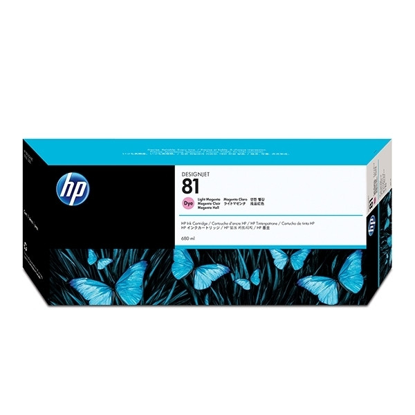 HP 81 (C4935A) inktcartridge licht magenta (origineel) C4935A 031490 - 1