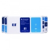 HP 81 (C4991A) value pack cyaan (origineel)