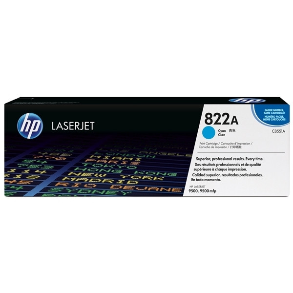 HP 822A (C8551A) toner cyaan (origineel) C8551A 039390 - 1