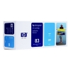 HP 83 (C4941A) UV inktcartridge cyaan (origineel)