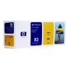 HP 83 (C4943A) UV inktcartridge geel (origineel) C4943A 031590