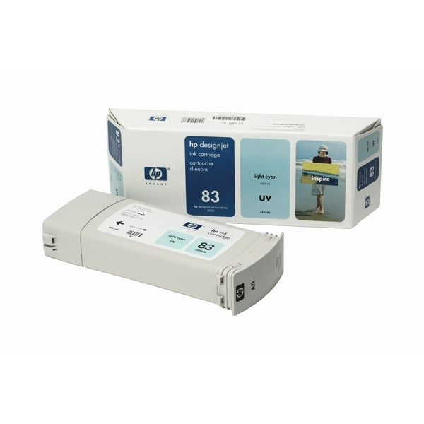 HP 83 (C4944A) UV inktcartridge licht cyaan (origineel) C4944A 031600 - 1