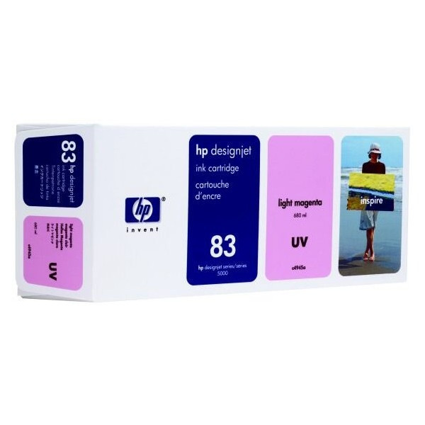 HP 83 (C4945A) UV inktcartridge licht magenta (origineel) C4945A 031610 - 1