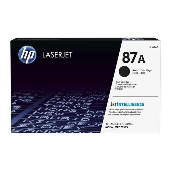 HP LaserJet Pro M501dn Toners (laserprinters) Printer type HP 87A (CF287A)  toner zwart (123inkt huismerk) 87a hp m501 123inkt.nl