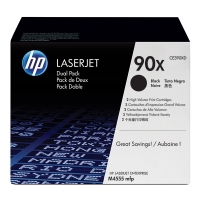 HP 90X (CE390XD) toner zwart hoge capaciteit dubbelpak (origineel) CE390XD 054122