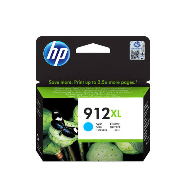 HP 912XL (3YL81AE) inktcartridge cyaan hoge capaciteit (origineel) 3YL81AE 055424 - 1
