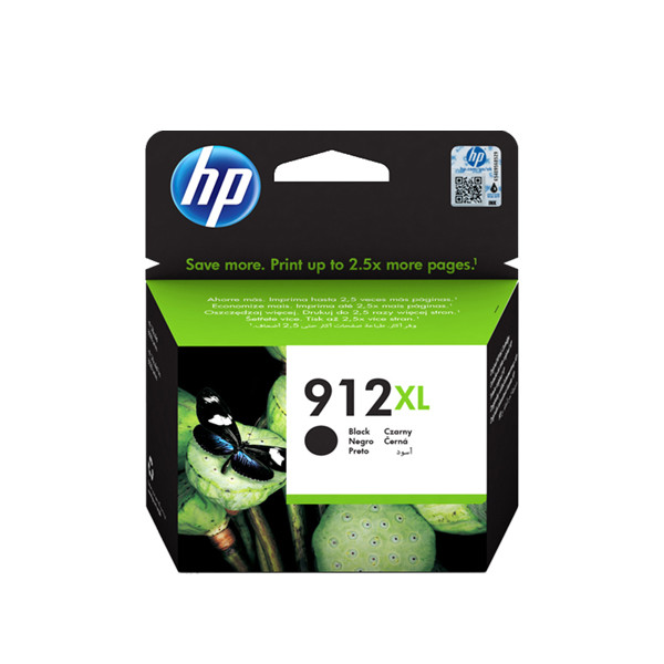 HP 912XL (3YL84AE) inktcartridge zwart hoge capaciteit (origineel) 3YL84AE 055422 - 
