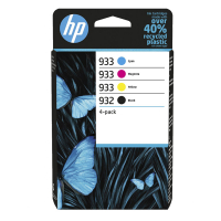 HP 933/932 (6ZC71AE) multipack zwart/cyaan/magenta/geel (origineel) 6ZC71AE 044712