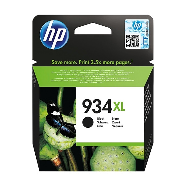 HP 934XL (C2P23AE) inktcartridge zwart hoge capaciteit (origineel) C2P23AE 044382 - 1