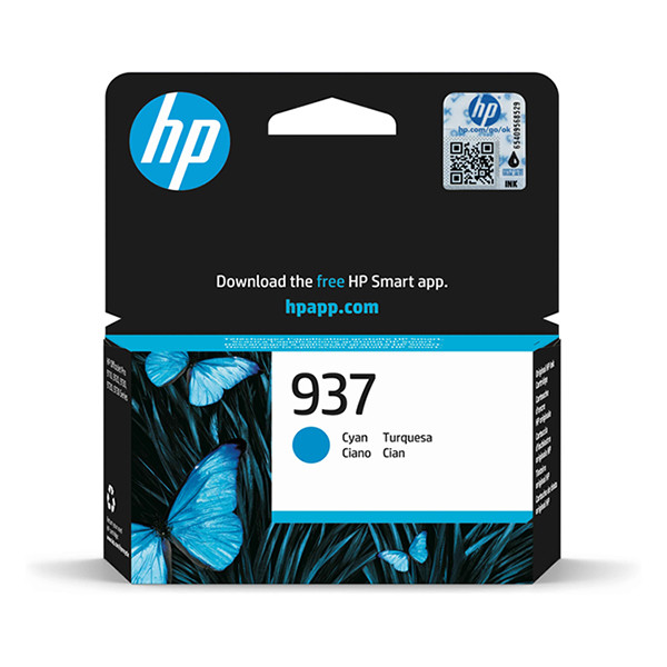 HP 937 (4S6W2NE) inktcartridge cyaan (origineel) 4S6W2NE 093310 - 1