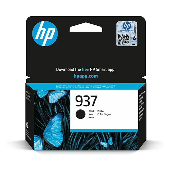 HP 937 (4S6W5NE) inktcartridge zwart (origineel) 4S6W5NE 093308 - 1