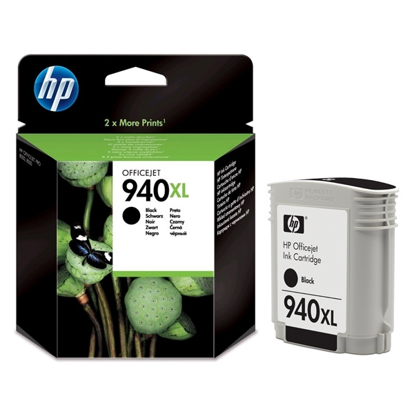 HP 940XL (C4906AE) inktcartridge zwart hoge capaciteit (origineel) C4906AE 044002 - 1