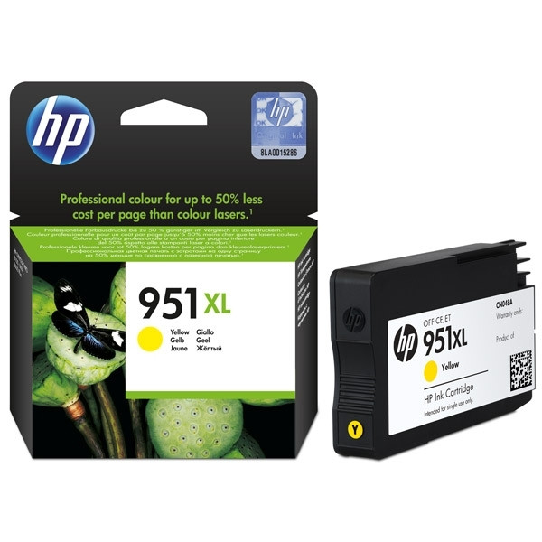 HP 951XL (CN048AE) inktcartridge geel hoge capaciteit (origineel) CN048AE 044140 - 1