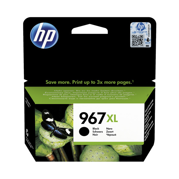 HP 967XL (3JA31AE) inktcartridge zwart hoge capaciteit (origineel) 3JA31AE 055390 - 1