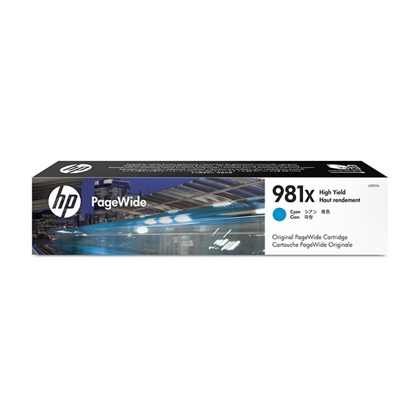 HP 981X (L0R09A) inktcartridge cyaan hoge capaciteit (origineel) L0R09A 044562 - 1