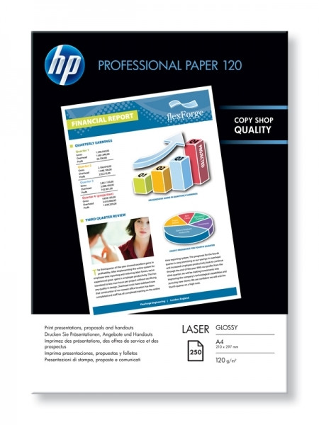 HP CG964A Professional Glossy Laser Photo Paper 120 grams A4 (250 vel) CG964A 064784 - 