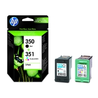 HP Duo verpakking HP 350 + HP 351 (SD412EE) inktcartridge zwart en kleur (origineel) SD412EE 044156