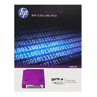 HP LTO6 (Q2013A) Ultrium Barcode label pack (100 labels) Q2013A 098707 - 1