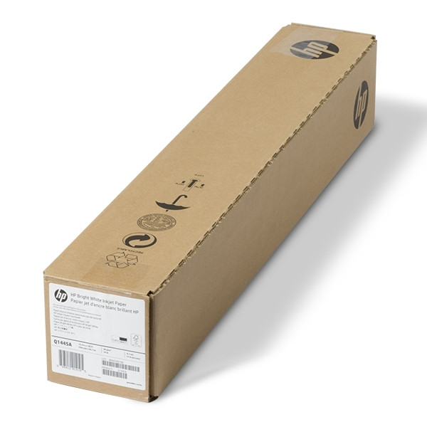 HP Q1445A Bright White Inkjet Paper roll 594 mm (23 inch) x 45,7 m (90 grams) Q1445A 151014 - 1