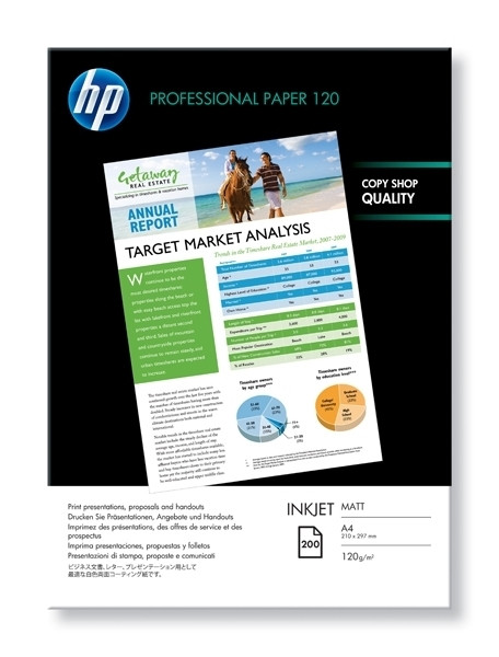 HP Q6593A professional paper mat 120 grams A4 (200 vel) Q6593A 064800 - 1