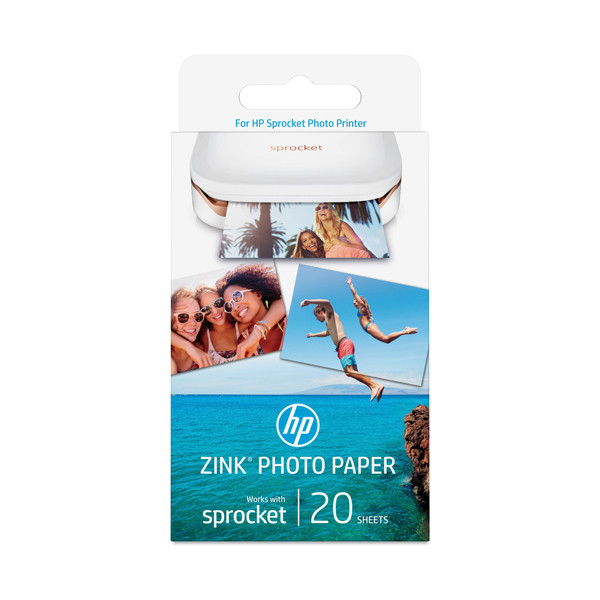 HP W4Z13A ZINK Sprocket fotopapier zelfklevend 5 x 7,6 cm (20 vel) W4Z13A 151131 - 1