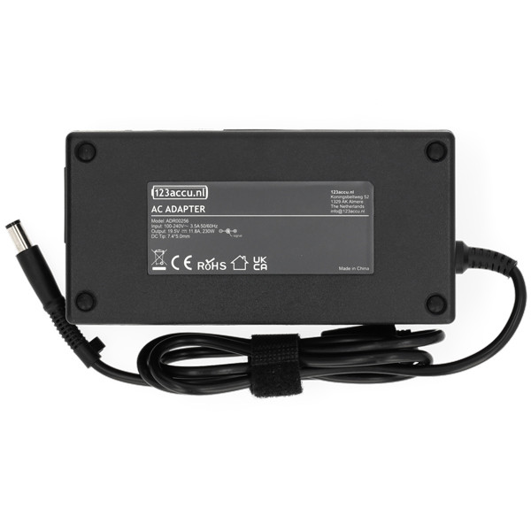 HP adapter (19.5 V, 11.8 A, 230 W, 123accu huismerk) 533143-001 535592-001 583892-800 58892-800 593534-001 ADR00256 - 2