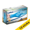 Aanbieding: 10x HY@PRO Latex handschoenen L gepoederd blauw (5,4 gram, 24 cm, 100 stuks) SHY00201 - 1