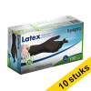 Aanbieding: 10x HY@PRO Latex handschoenen M poedervrij zwart (5,8 gram, 24 cm, 100 stuks) SHY00215 - 1