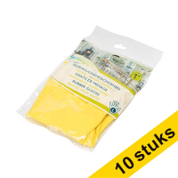 Aanbieding: 10x HY@PRO Latex huishoudhandschoenen L geel (1 paar, 60 gram)