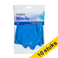 Aanbieding: 10x HY@PRO Latex huishoudhandschoenen XL (1 paar, 65 gram)