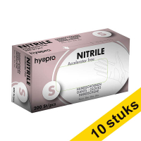 Aanbieding: 10x HY@PRO Medical Accelerator Free Nitril handschoenen S poedervrij blauw (3,5 gram, 24 cm, 200 stuks)