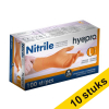 Aanbieding: 10x HY@PRO Nitril handschoenen L poedervrij oranje (3,5 gram, 24 cm, 100 stuks) SHY00107 - 1