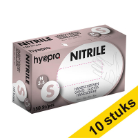 Aanbieding: 10x HY@PRO Nitril handschoenen S poedervrij blauw (3,5 gram, 24 cm, 150 stuks)