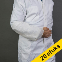 Aanbieding: 20x HY@PRO PE mouwovertrek machinemade wit 3 gram (100 stuks)