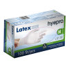 HY@PRO Latex handschoenen M poedervrij wit (5 gram, 24 cm, 100 stuks)