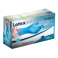 HY@PRO Latex handschoenen XL poedervrij blauw (5,8 gram, 24 cm, 100 stuks)  SHY00226