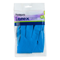 HY@PRO Latex huishoudhandschoenen M blauw (1 paar, 45 gram)  SHY00294