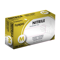 HY@PRO Medical Accelerator Free Nitril handschoenen M poedervrij blauw (3,5 gram, 24 cm, 100 stuks)  SHY00022