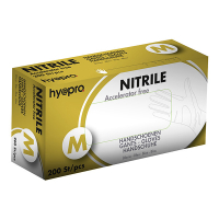 HY@PRO Medical Accelerator Free Nitril handschoenen M poedervrij blauw (3,5 gram, 24 cm, 200 stuks)  SHY00030
