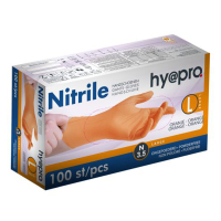 HY@PRO Nitril handschoenen L poedervrij oranje (3,5 gram, 24 cm, 100 stuks)  SHY00106