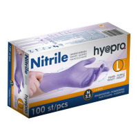 HY@PRO Nitril handschoenen L poedervrij paars (3,5 gram, 24 cm, 100 stuks)  SHY00098